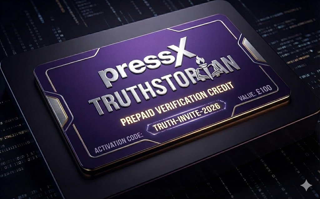 PressX Truthstorian Invite Card